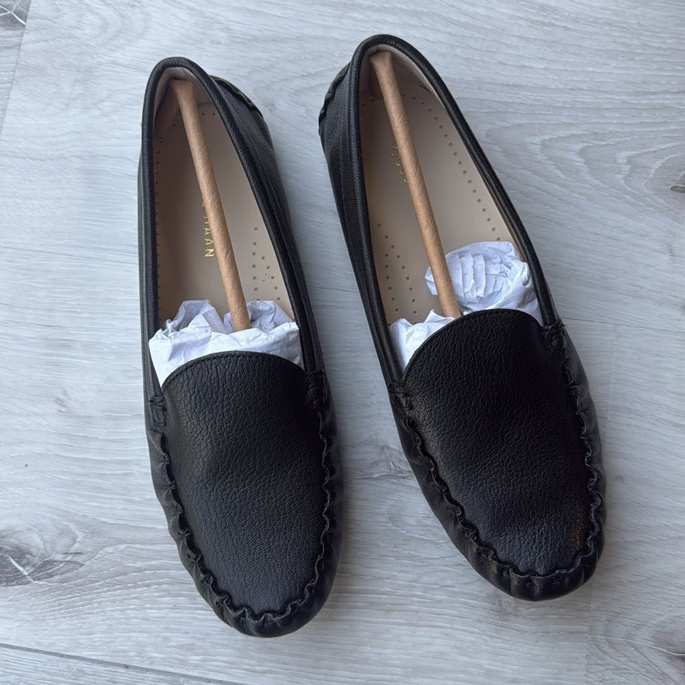 Cole Haan Evelyn Driver loafer black Leather size 6 NWT in box - Picture 14 of 14